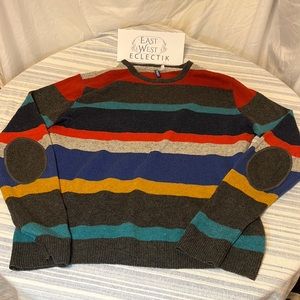 Men’s Divided lined-pattern sweater XL